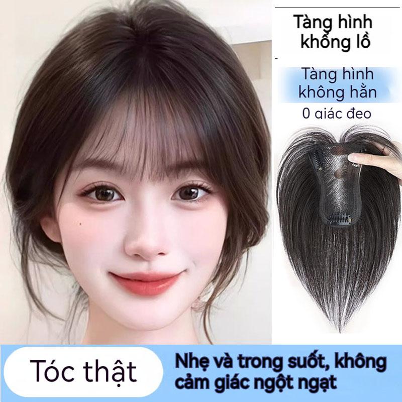  Tóc giả nữ phù hợp với phụ nữ bị rụng tóc tóc thật đế lưới 8*11 che phủ toàn bộ 360° thích hợp để đội hàng ngày 