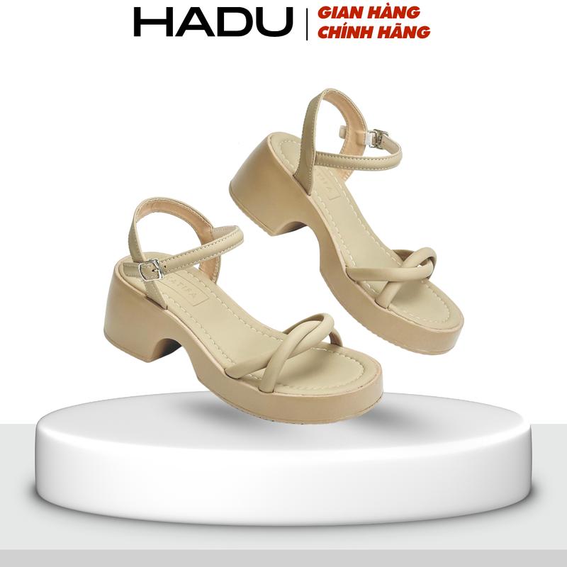 Giày Sandal Bánh Mì 6P Quai Xoắn JENNA HADU K707S Chất Liệu Cao Cấp Đế Êm Ái Chống Trượt BH 12T