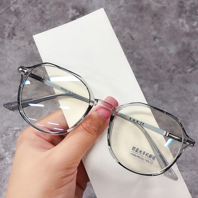 BISA COD Kacamata Photocromic Korea Anti Radiasi Blue Ray 2 In 1 Photochromic Gaya Korea Bentuk Bulat Oval Square Bahan Metal untuk Pria dan Wanita K15 8129 7