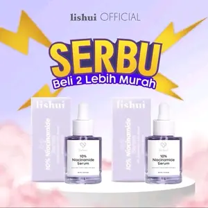 [ DAPAT 2 SERUM LISHUI ] BELI 2 LEBIH HEMAT LISHUI SERUM 10% NIACINAMIDE SERUM PENCERAH WAJAH GLOWING PENGHILANG FLEK BPOM