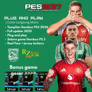 Flashdisk isi game PES 2017 update terbaru 2026 dan bonus game bebas request
