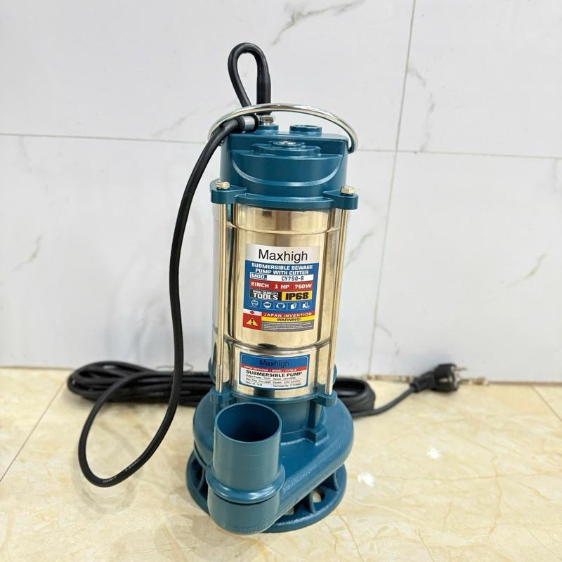  Máy bơm chìm kushima japan 750 w có chức năng cắt rác đẩy cao 16 m  bảo hành 12 tháng 