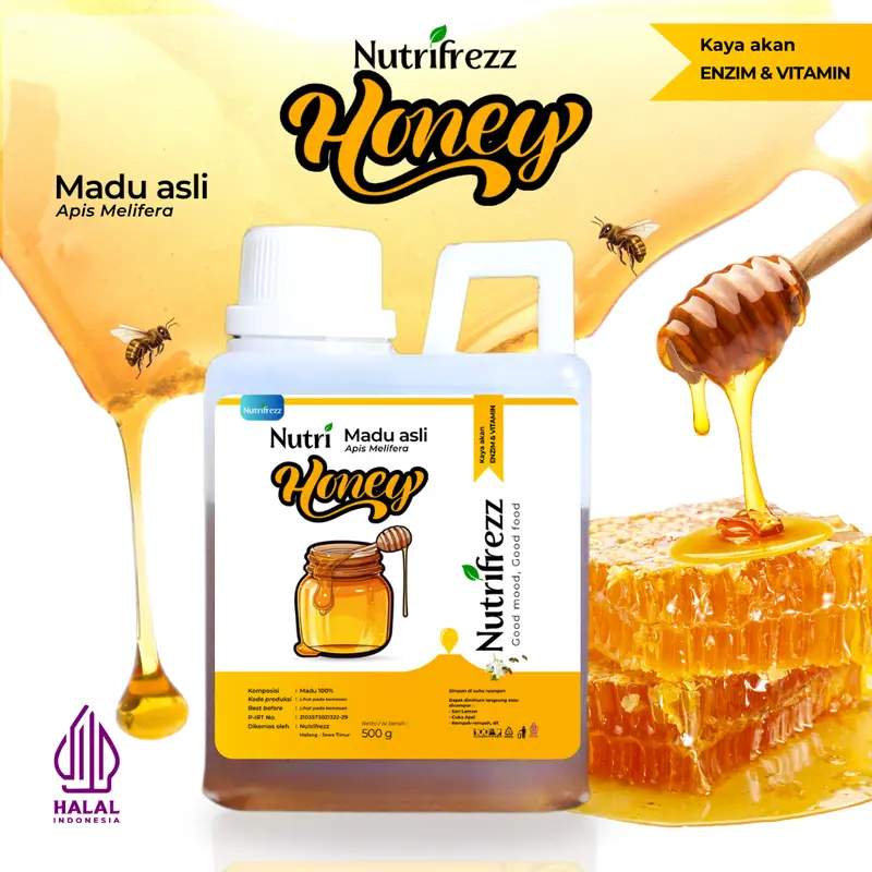 Nutrifrezz Paket Bundling 15 Hari 3in1 Cuka Apel With Mother 500ml Sari Lemon 500ml Madu Multiflora 500gr 1