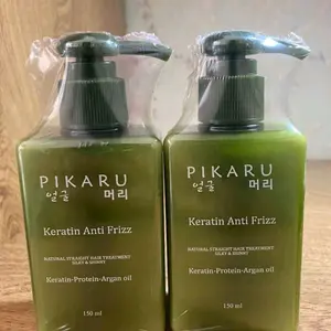 Paket Special Good Deal Bundling Combo Twin 2 Bootles - Pikaru Keratin Treatment Anti Frizz Perawatan Haircare Meluruskan & Melembutkan Rambut Kering Pria Wanita