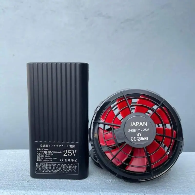 Bộ Phụ Kiện Pin Áo Điều Hoà 25V 98000mah 8
