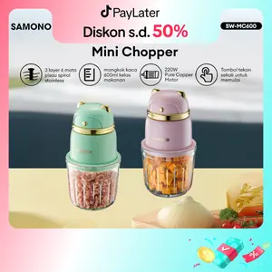 【super creator】Samono Food Processor Mesin Penghalus Daging dan Sayuran 600 ml [SW-MC600}