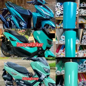 skotlet sticker motor biru tosca hijau tosca hijau min doff glossy