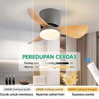 Gambar 【 COD】Kipas Angin Gantung Gaya Nordik 24Inci 6Kecepatan Remote Ruang Tamu 3Warna Lampu Kipas Angin - Hitam 24inch dari GOGEOUS Lampu Shop Kab. Tangerang 4 Tokopedia