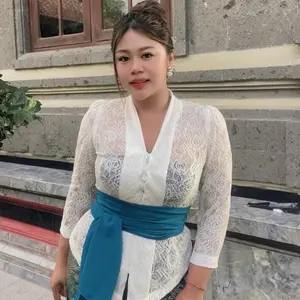 Kebaya jadi brokat import putuh mawar