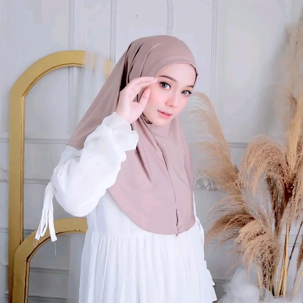 Hijab Jilbab Kerudung Instan Dewasa Bergo Malay Penguin Non Pad Jersy Premium Tebal Adem Size M Wanita Muslim Variasi Sporty Nyaman