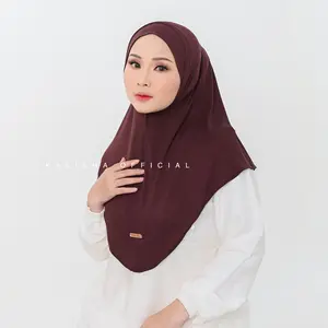 KALISHA X MIMA - Vanya Jilbab Instan Ukuran M (Hijab Bergo Kaos Bahan Viscose Rayon)