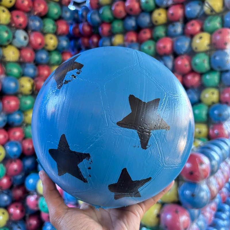 Bola Sepak Plastik ( Ukuran 8 ) Berwarna 1 Pak isi 6 Pcs Ball Outdoor ...