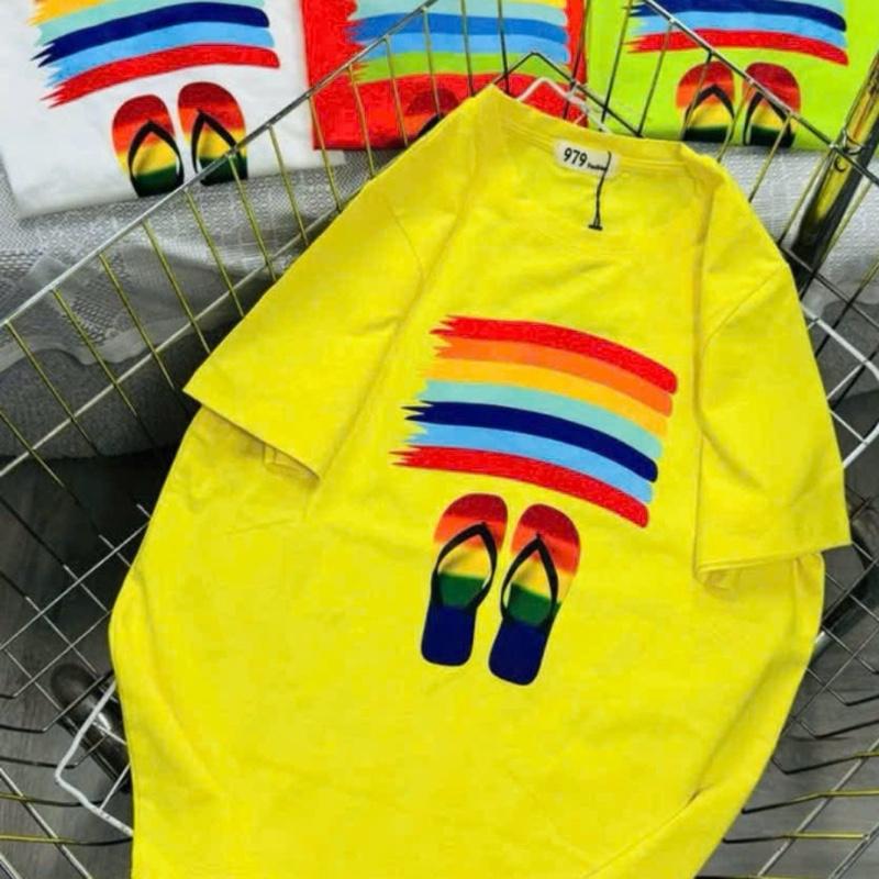 A 21: áo thun thái nữ 2 Fom .vừa +rộng size 40-70kg co giãn thoải mái