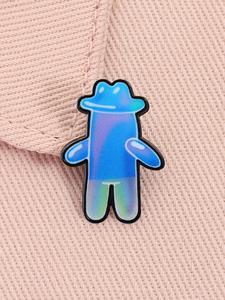 Broche de esmalte de SpongeBob SquarePants Peripheral Bubble Buddy, personaje clásico de dibujos animados de comedia animada, broche de aleación, insignia para mochila, accesorios de joyería de moda, regalo para amigos