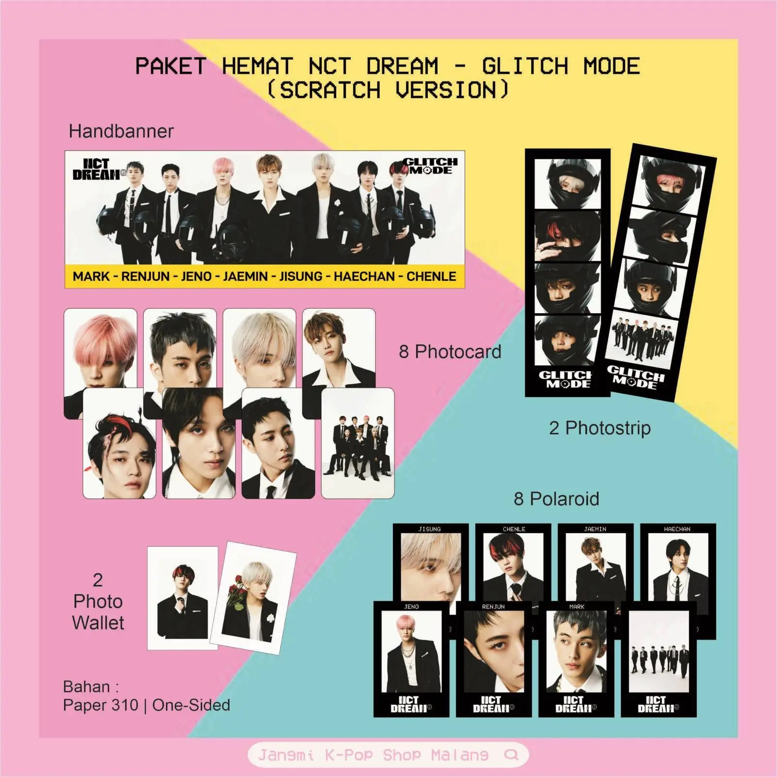 Fankit NCT Dream - Glitch Mode | NCT Dream Glitch Mode | Fankit NCT | Paket NCT | Merchandise NCT | Paket K-pop | NCT Stuff | NCTzen | Photo NCT