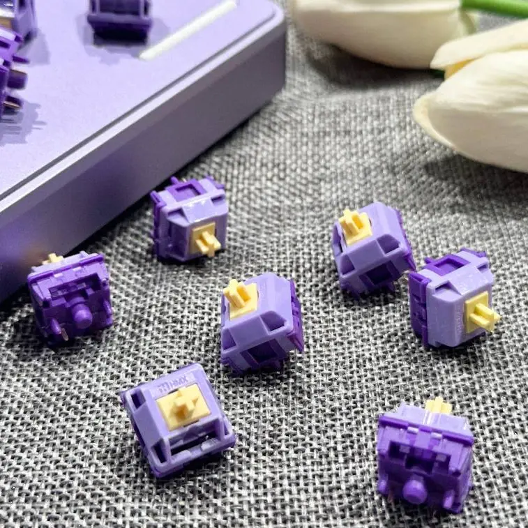 HMX Lemon Grape Switch Linear Switch Mechanical Keyboard 5 Pin Furycube F75 switch 10 Pcs 2
