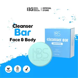 IBS Cleanser Bar Protection (1pcs biru ) Sabun Mandi atasi gatal  Kulit Sensitif Jerawat batu & Bruntusan