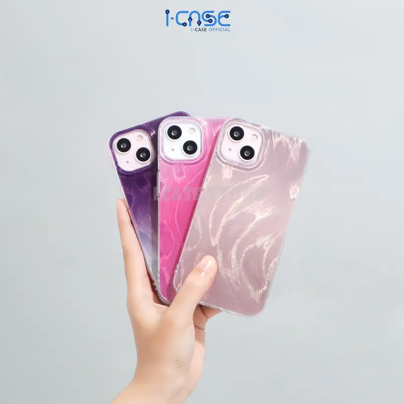 Aurora Hologram Feather Case for iPhone X XR XSMAX 11 12 13 14 15 16 Pro Plus Pro Max 0