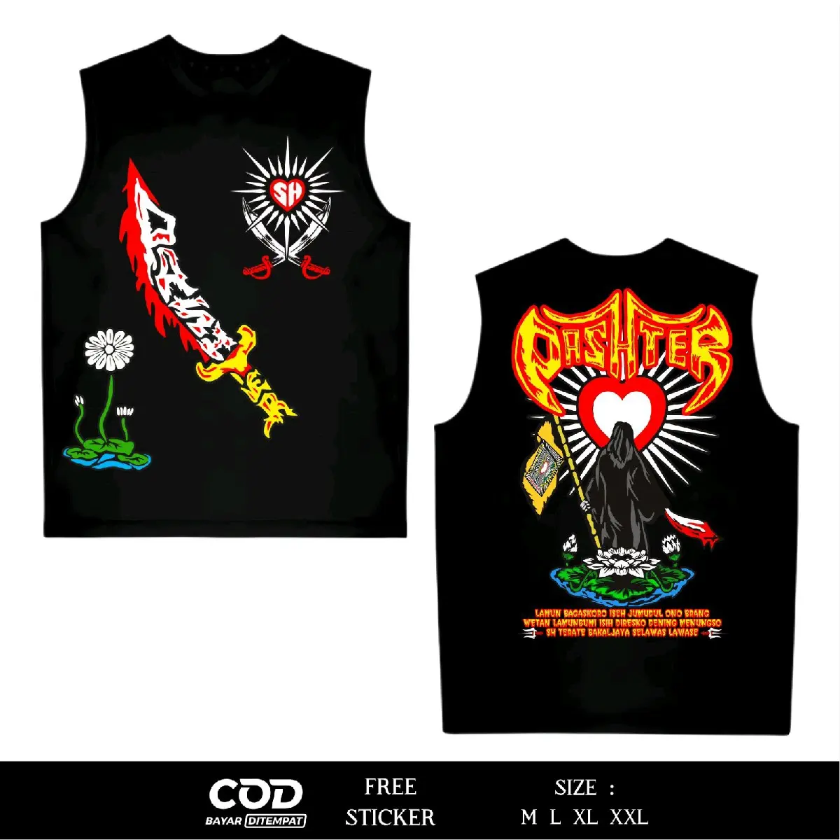 Singlet Pashter Desain Lawasan Keren Setia Hati Terate PSHT