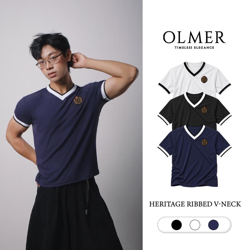 Áo Thun Cổ Tim Boxy Chất Liệu Gân Viscose Form Smart Fit - Co Giãn Thoáng Mát…