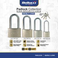 Gambar Bellucci Gembok High Security GB/BLC-LONG Padlock 30mm 40mm 50mm 60mm Heavy Duty 4 Anak Kunci Full Brass - 30MM dari ONASSIS BELLUCCI OFFICIAL Kota Tangerang 1 Tokopedia