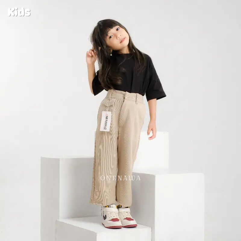 [FREE BELT] Celana Anak Kulot Oro Pants Usia 2-10 Tahun | Kulot Anak Celana Panjang Anak Terbaru 1