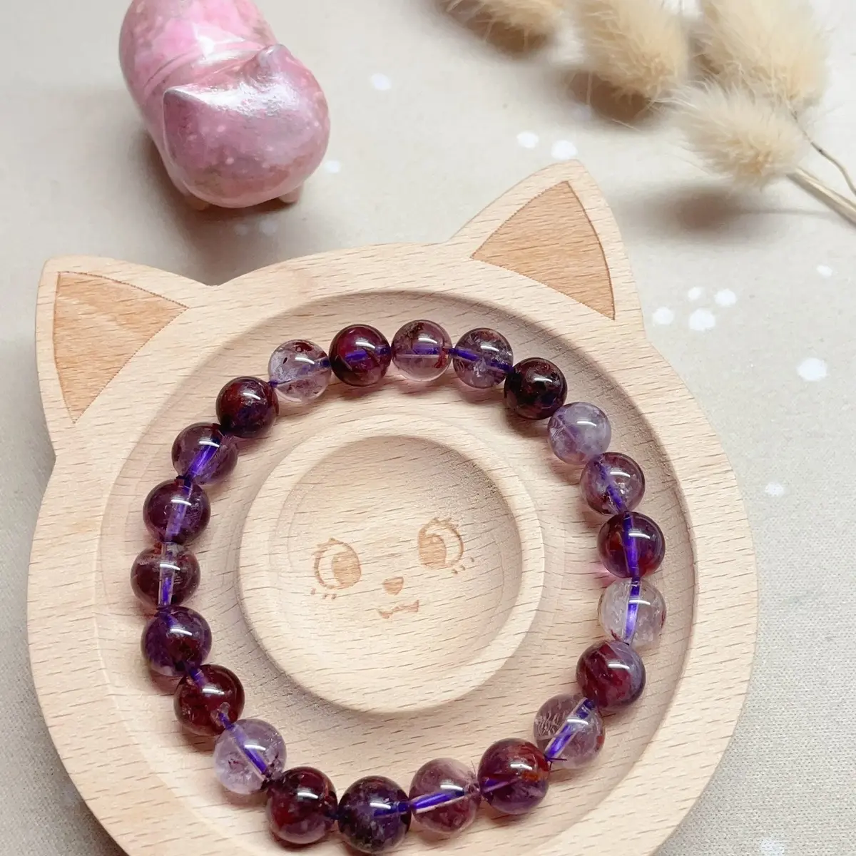 Purple Phantom Quartz - Crystal Bracelet