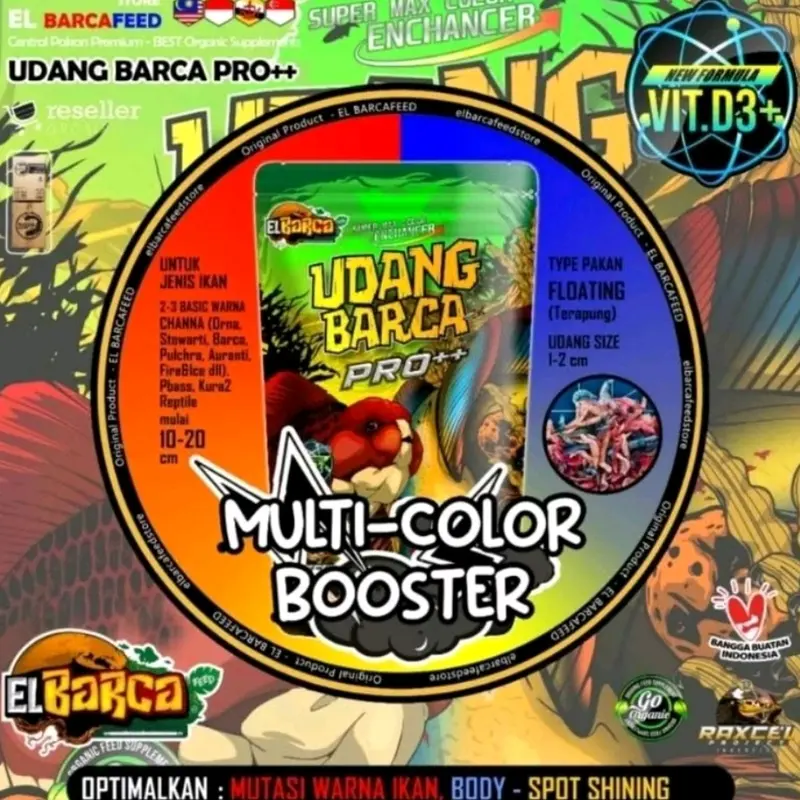 Udang Barca Pro Multi Color Booster Repack 5gr 0