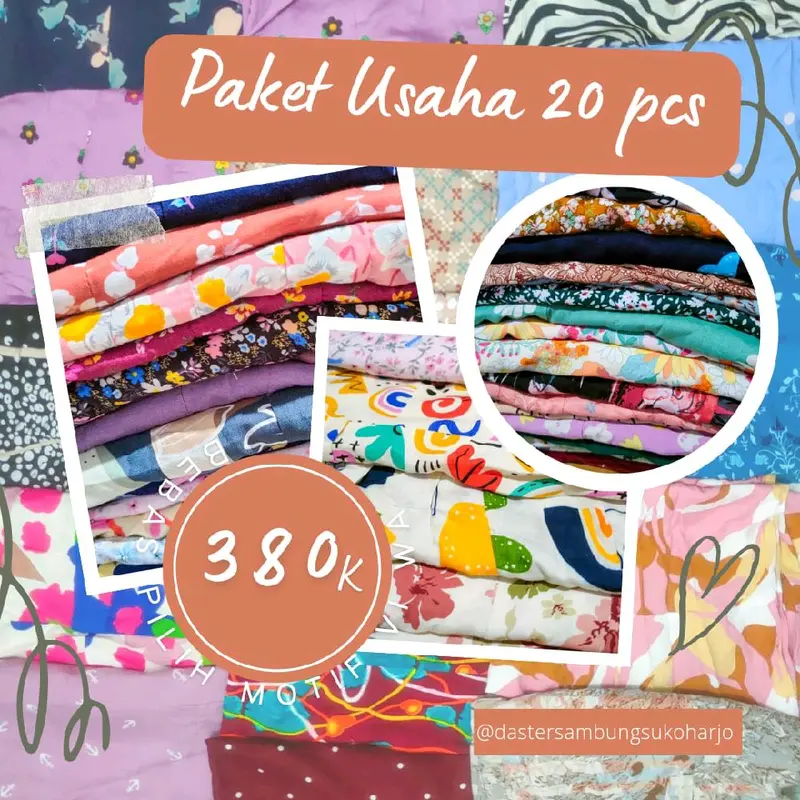 PAKET USAHA 20 PCS DASTER SAMBUNG DEWASA MODEL MIX BUSUI FUJI YUKENSI TALI RAYON ADEM 0
