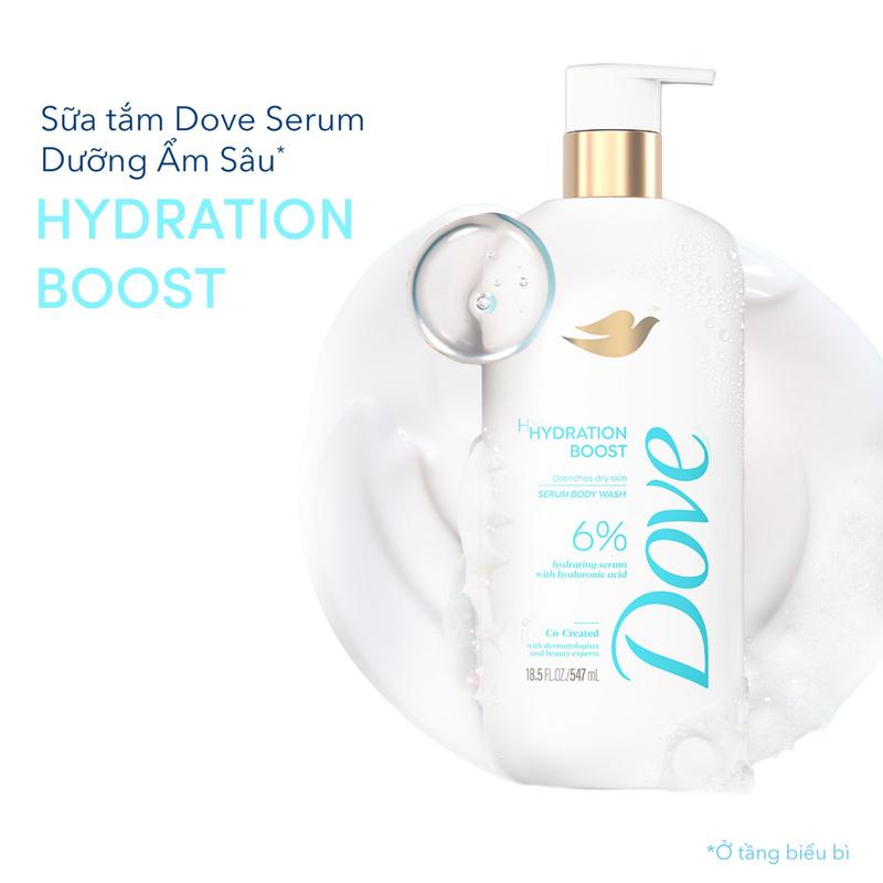 Sữa tắm Dove Serum Dưỡng ẩm sâu Hydration Boost 547ml [1]
