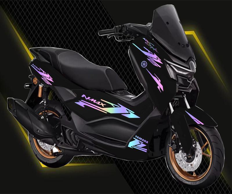 STRIPING CUTTING STICKER YAMAHA NMAX 2025 ALL NEW NEO S TURBO LIS VARIASI STIKER Motorcycle 5