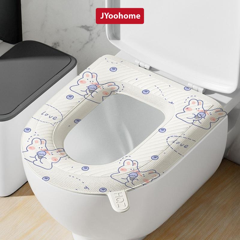  COMBO Đệm Lót Bồn Cầu Giữ Ấm Chống Vi Khuẩn JYoohome EVA Chống Thấm Nước Tấm Phủ Bồn Cầu Lót Nhà Vệ Sinh Tiện Lợi 