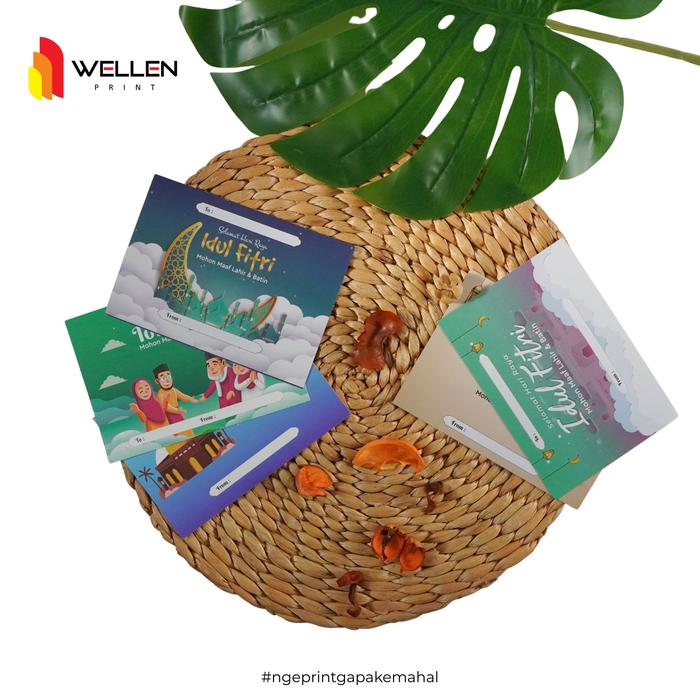 Gambar WELLEN PRINT - Kartu Ucapan Lebaran / Greeting Card Hampers Idul Fitri / Parcel Lebaran Cetak 1 Sisi Special Eid Mubarak - Art Carton 260, A6 14.8x10.5 CM dari WELLEN PRINT OFFICIAL Kota Administrasi Jakarta Selatan Tokopedia