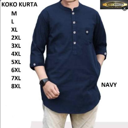 KEMKO TERBARU KATUN TOYOBO LENGAN 3/4  BAJU MUSLIM DEWASA  VARIASI S,M,L,XL JUMBO 5