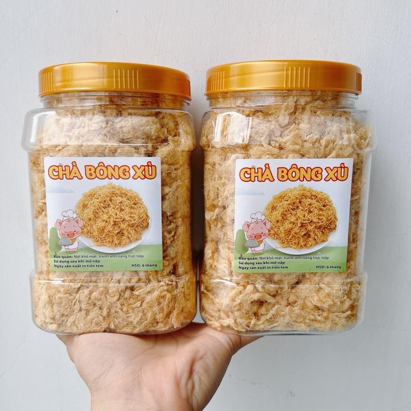  Combo 1KG 2 Hủ Chà bông ruốc heo  sợi tơi  hủ 500gr đồ ăn vặt haovosnack Thức Ăn Food Chua chabong 