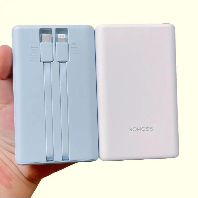 Romoss Sạc Dự Phòng 20000mAh Sạc Nhanh 22.5W Liền Dây Hàng New FullBox Bảo Hành 6 Tháng Chất Lượng Cao