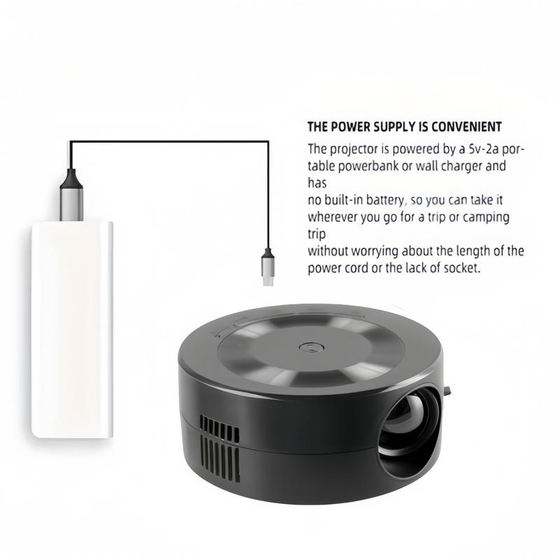 Product Introduction of Máy Chiếu Cầm Tay Thích Hợp Cho Quốc Tế Thương Xuyên Biên Giới, Nhỏ Và Tiện Lợi, Thích Hợp Cho Chức Năng Trực Tiếp Từ Màn Hình Có Dây, Tương Thích Với Điện Thoại Di Động Máy Chiếu Điện Thoại Mini máy  chiếu  mini  vmai 9