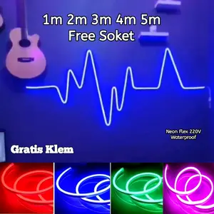 PAKET HEMAT Lampu Hias Motif Detak Jantung 220V Bisa Dibentuk Sesuai Keinginan Sudah Termasuk Soket