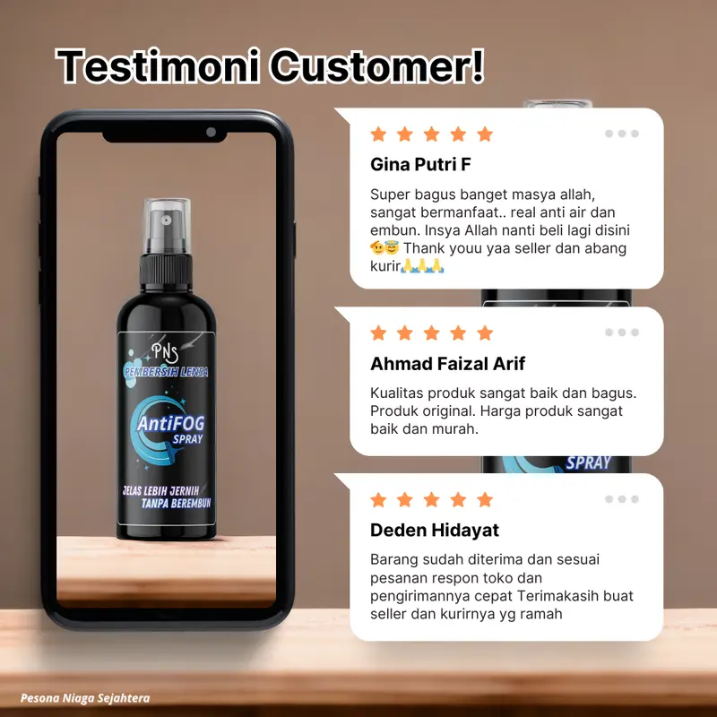 Pembersih Lensa Anti Fog Anti Embun Bersih/ Spray Pembersih Kaca Anti Air Embun Uap Serbaguna 4