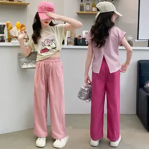 NISAGIRL-Setelan Baju Anak Perempuan/ Setelan Anak Perempuan Warna Pink Style Korean/ Baju Anak Setelan Model Terbaru