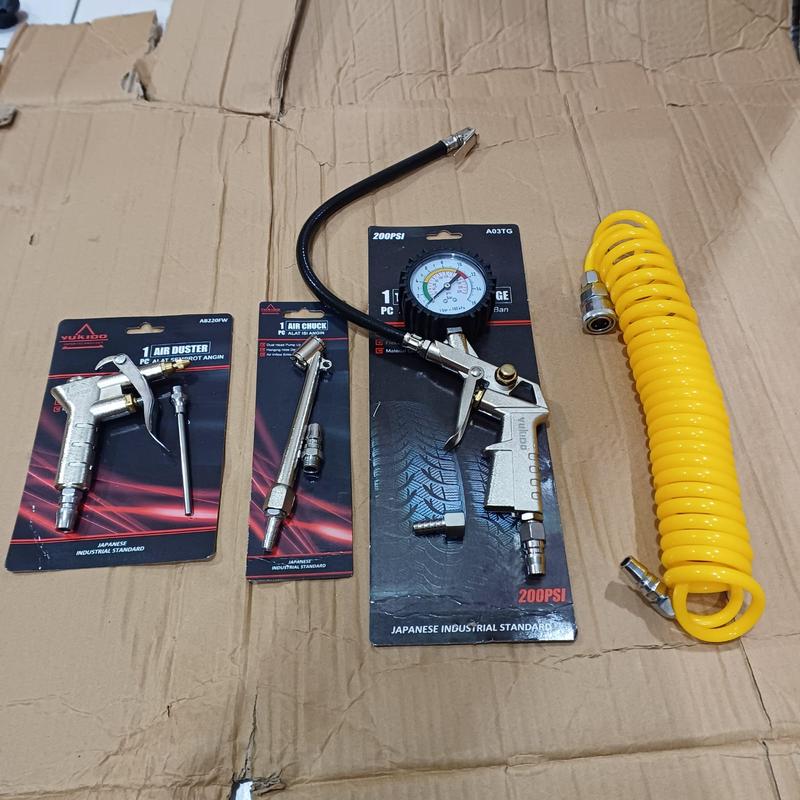 Product Introduction of TERLENGKAP PAKET BENGKEL RECOIL HOSE 4.5M,AIR CHUCK,DAN AIR DUSTER, INFLATOR GUN ALAT PENGISI ANGIN YUKIDO ORIGINAL PRODUK 5