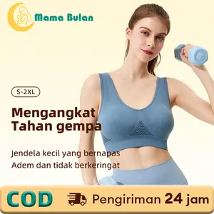 ANGEL MOMMY Sport Bra Hamil Jaring Bernapas Wanita Olahraga Push Up Yoga Bra S6