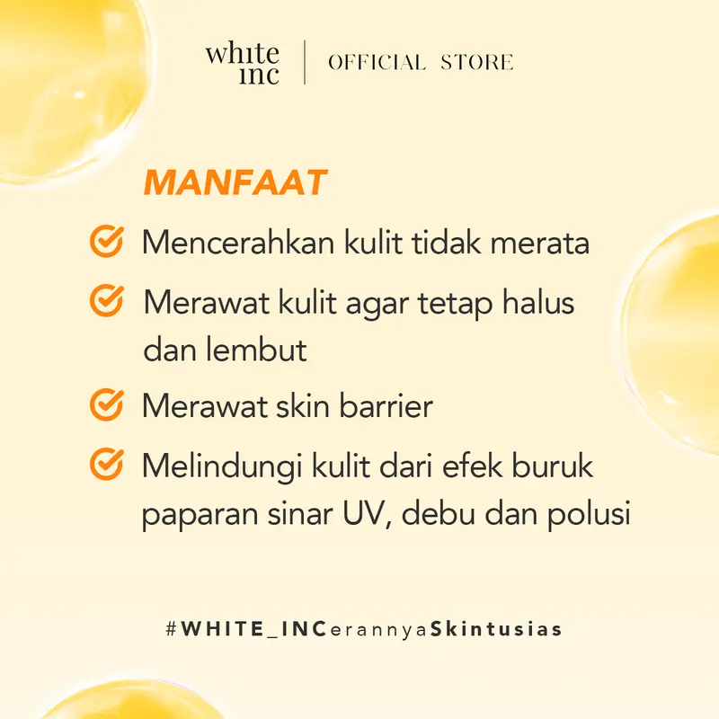 [Exclusive] WHITE INC AHA Body Serum to Whitening & Moisturising | Hand Body Serum Mencerahkan Serta Merawat Skin Barrier Pada Kulit 2