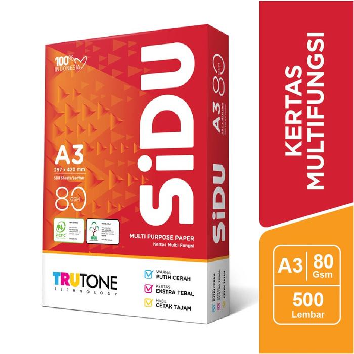 Gambar Sinar Dunia Paper Photocopy 80gsm A3 per RIM - SDU PC 80 A3 dari Bantex Indonesia Kab. Bogor Tokopedia