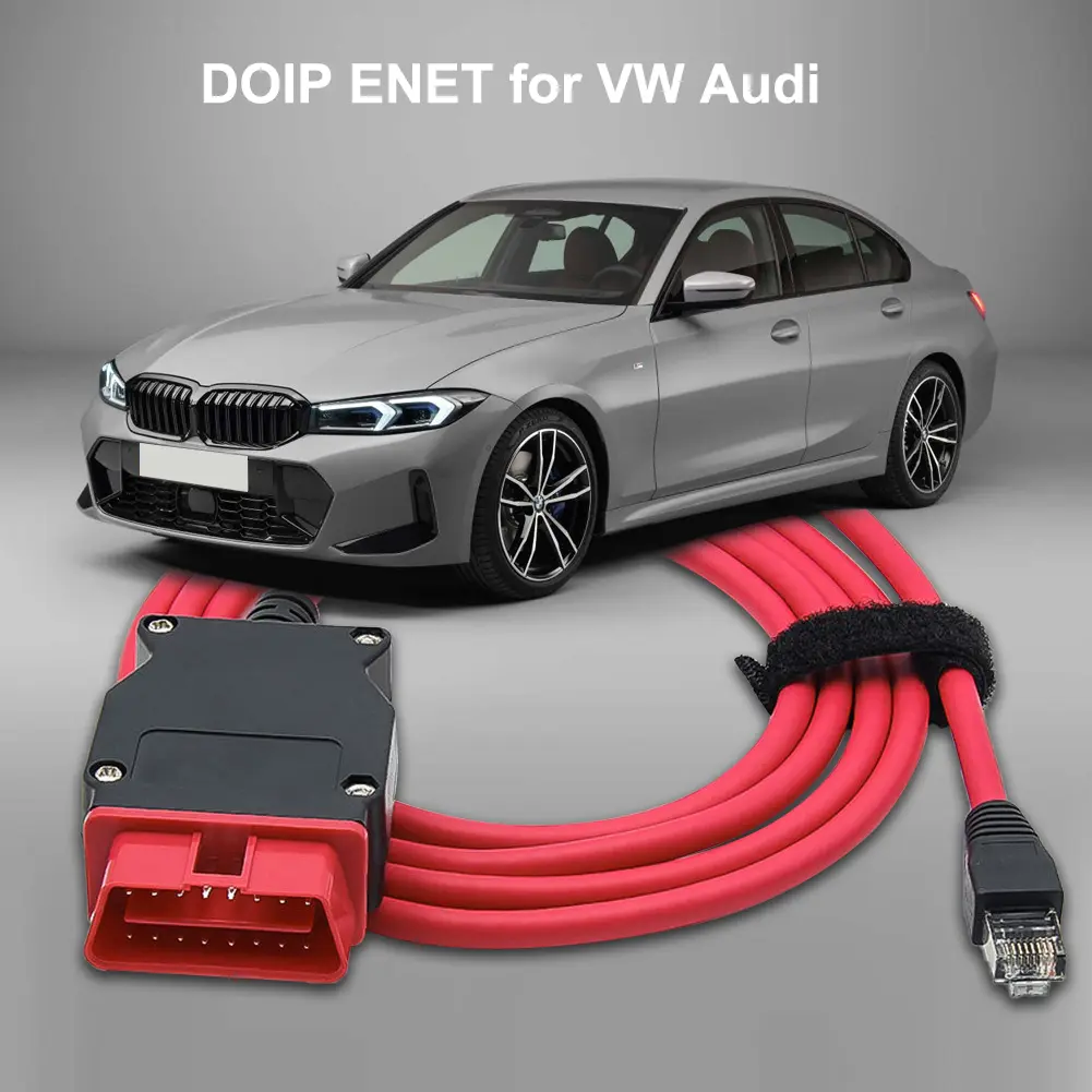 DOIP ENET Cable For  DoIP Engineer Cable For VAG Refresh Hidden Data OBD Diagnostic Scanner Coding ECU Programmer for VW Audi MQB MQB MEB MLB odis-e V12 with cd