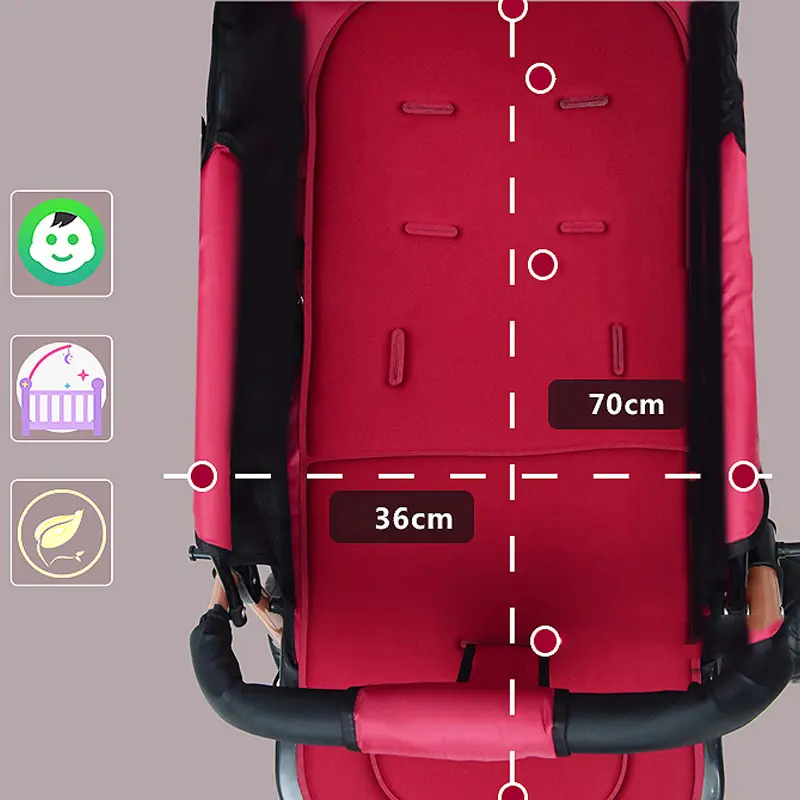 【 Pengiriman terjamin aman】 Stroller Baby Kereta Dorong Bayi Lipat Traveling Bisa Newborn 8