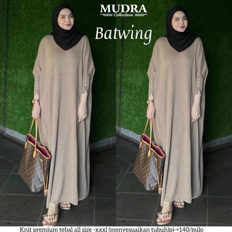 GAMIS WANITA BATWING KNIT PREMIUM 0