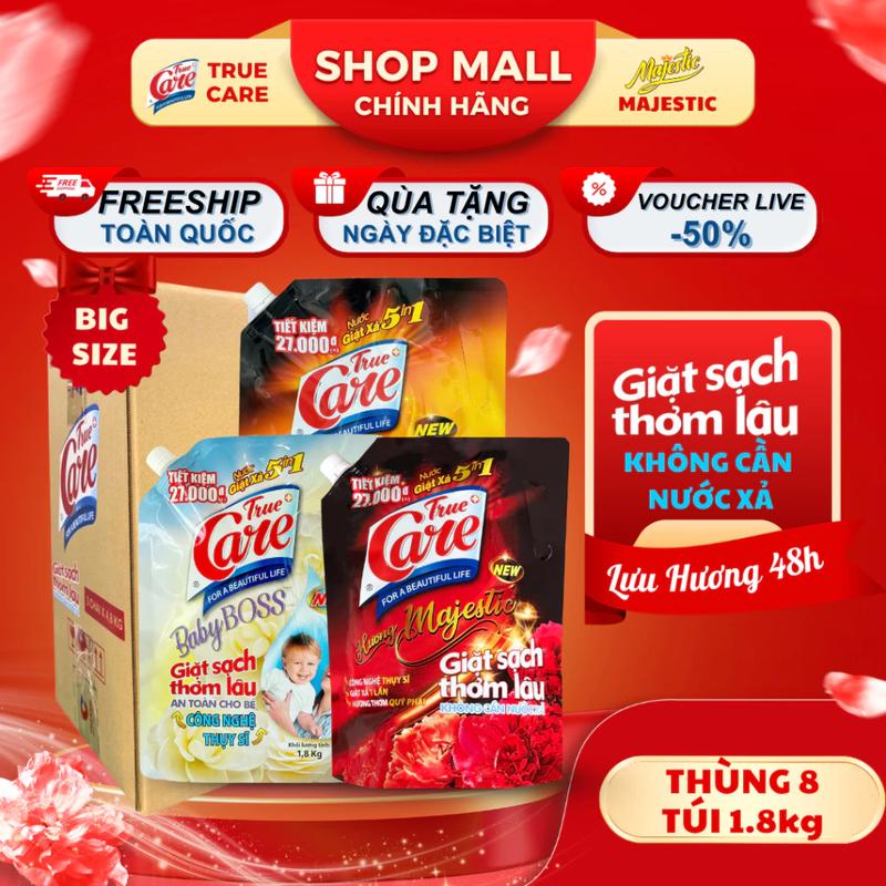  Thùng Túi Nước Giặt Xả True Care 5in1  1.8kg-4.2kg  