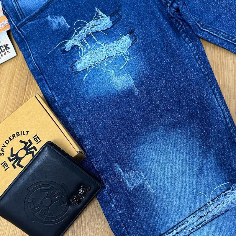 [BELI 1 DIKIRIM 2] Celana Ripped Jeans Karet Tidak Tembus + DOMPET “ JL07 “ 8