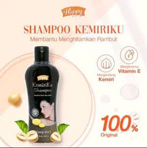 HAPPY Shampoo Kemiriku 100ml / Menghitamkan Rambut Dan Menutrisi Rambut Agar Sehat Dan Tebal.